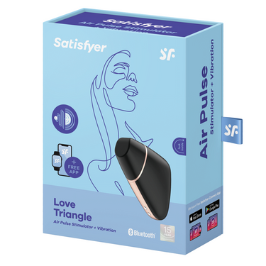 Triangolo d'Amore Nero Satisfyer Connect: Vibrazioni e App Premium